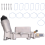 Kit d'assemblage de boîtier de filtre 5184294AE pour chargeur 2