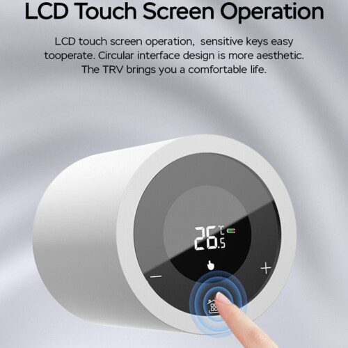 Actionneur de radiateur intelligent Zigbee à écran tactile LCD A 2