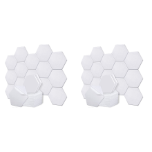 18er-Pack selbstklebende Akustikpaneele, Schallschutzpaneele, 12 x 10 x 0,4 Zoll