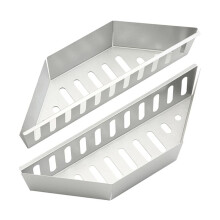 Kohlekorb Holzkohlekorb Edelstahl 2 Stück, Holzkohlebehälter für Grill, Kohlebrikett-Grillkörbe, Buiten