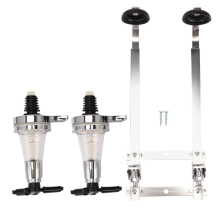 Dispensador de chupitos de vino y alcohol para 2 botellas, soporte para barra de pared