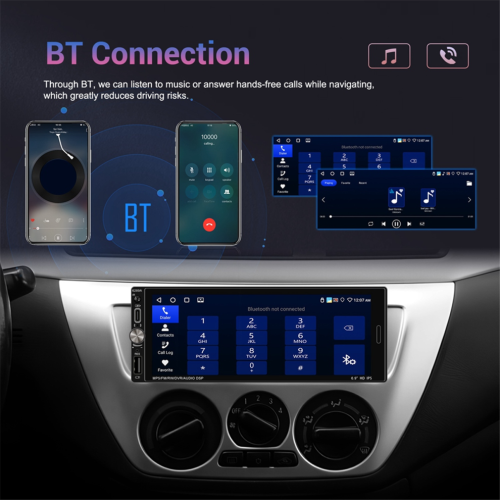 1Din 6.9 inch Car Radio 2+32G Multimedia Player GPS Navigation WIFI
