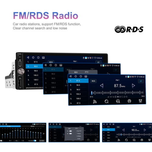 1Din 6.9 inch Car Radio 2+32G Multimedia Player GPS Navigation WIFI 1