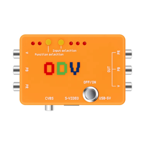 Adaptador convertidor de componente/CVBS/S-Video a componente ODV-II 1