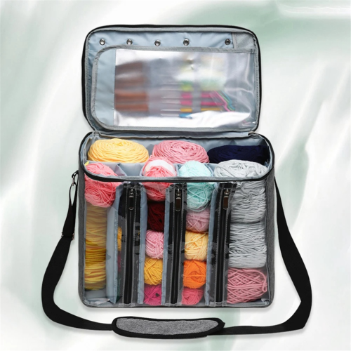 Häkeltasche, Stricktasche, Organizer, Reise-Häkeltasche 2
