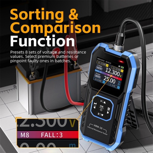 Battery Voltage Internal Resistance Tester HRM-10 High Precision