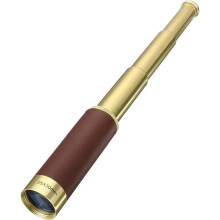 Telescopio monocular de alta potencia 25X30 para astronomía con funda de cuero, impermeable y compacto.