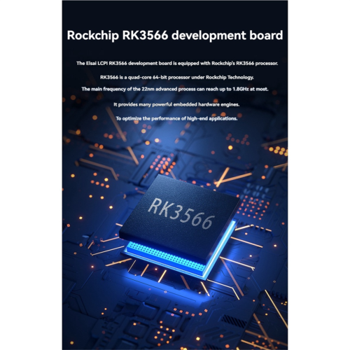 RK3566 Utvecklingskort ARM Mikrokontroller för Linux Android 4G+16G 2