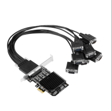 PCIE-zu-8-Port-RS232-Erweiterungskarte, PCI-E-8-Port-DB9-Seriellkarte