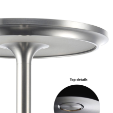 Lampe de table sans fil rechargeable, lampe de table portable Ă batterie, noire