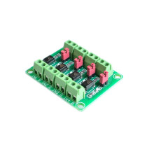 PC817 Optokopplare 4-kanalig isoleringskortmodul 10 st 3,6-30V spänningsomvandlare drivrutin fotoelektrisk