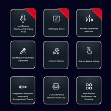 X7 Live-Streaming-Soundkarte, Stimmverzerrer, DJ-Mixer-Effekte