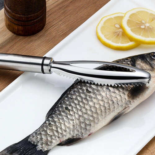 Fish Scale Remover Tool, Fish Descaler, Tweezers, Tools for Removing Bones, Scraper, 1 Piece. 2