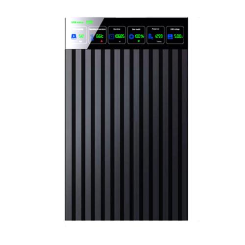 2,5-Zoll-SATA-zu-Typ-C-Festplattengehäuse-Digitaldisplay-Adapter