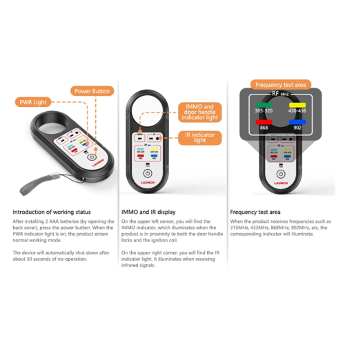 LAUNCH Autosleutelfrequentietester 315/433/868/902MHz 1