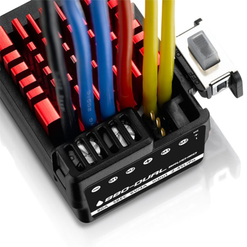 ESC étanche pour moteurs LiPo 880 à double balais 2-4S 2