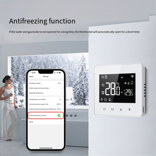 Thermostaat Smart Home Temperatuurregelaar op batterijen 2