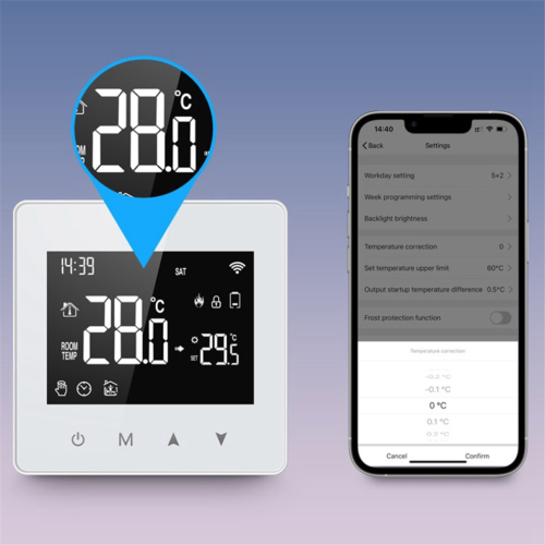 Thermostaat Smart Home Temperatuurregelaar op batterijen 1