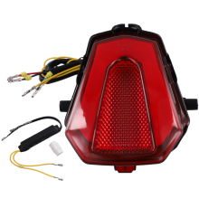 Motorrad-Rücklicht, hinteres Bremslicht, Blinker für Rot