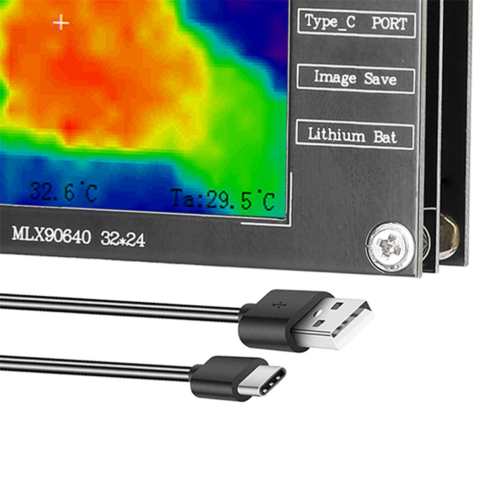 Draagbare warmtebeeldcamera van 2,8 inch, kleine warmtebeeldcamera 1