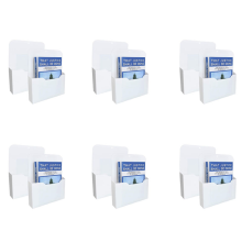 Confezione da 2 portadocumenti magnetici per agende