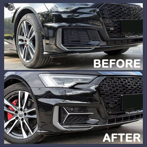 Frontstoßstangengrillabdeckung für Audi A6 C8 S-Line 2019-2023 2