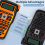 E1000 Label Maker Printer QWERTY Keyboard Orange 2