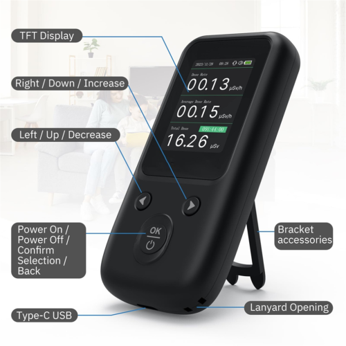Nuclear Radiation Detector Geiger Counter with TFT Display 1