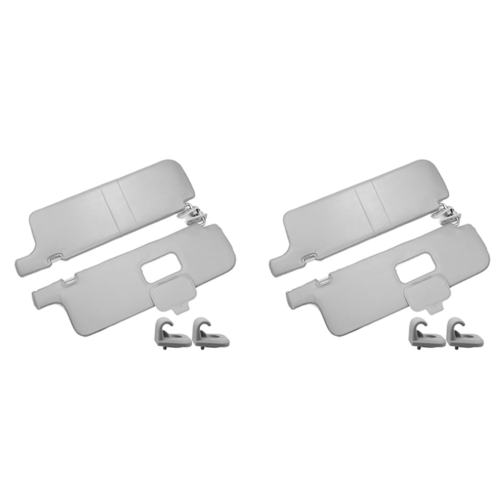 Front L+R Interior Sunvisor Sun Visor with Hook Clip for 1