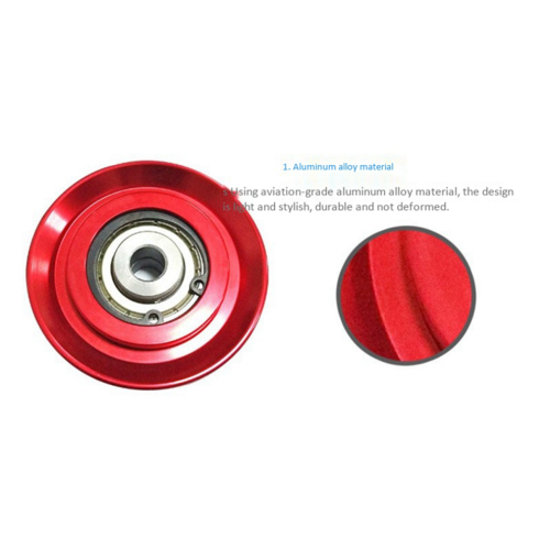 73 mm universell aluminiumlyftlagerremskiva gymutrustning 2