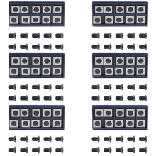 10 kpl 14 mm:n neliönmuotoisia, suoria kovametalliteräteriä M610 mm:n ruuveilla