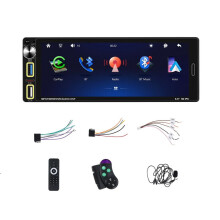 Autoradio singolo DIN con schermo touchscreen IPS da 6,9 pollici.