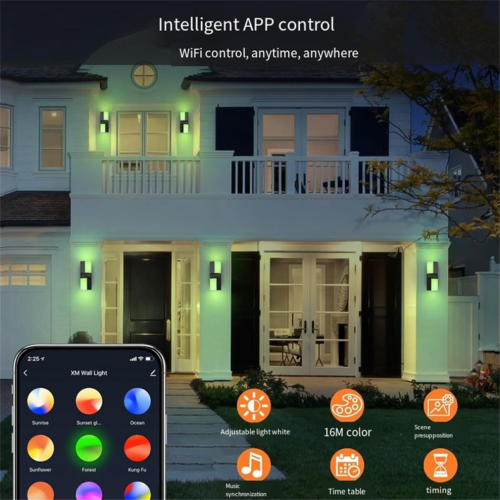Applique murale LED double tête pour balcon, étanche IP65 2