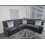 Hannah Grey Microfibre Recliner Corner Sofa Grey 5