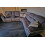 Hannah Grey Microfibre Recliner Corner Sofa Grey 9
