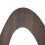 Living And Home Walnut Color Mango Shape Full Length Mirror, Tempered Glass 4