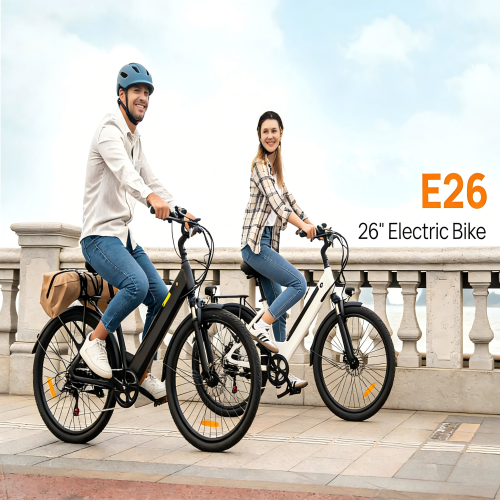 URLIFE E26 48V10.4AH Step-thru City Ebike,black 2