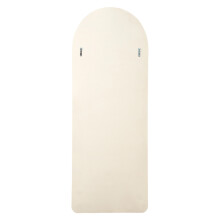 Double Arched Full-Length Mirror with Safety Film & Velvet-Wrapped MDF Frame, Ordinary Glass