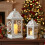 2 Metal Candle Lanterns Hanging Candle Holder Yard 3