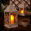 2 Metal Candle Lanterns Hanging Candle Holder Yard 8