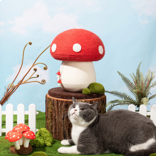 Living And Home Sisal Mushroom Cat Scratching Post 1