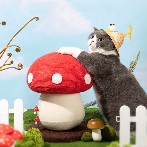 Living And Home Sisal Mushroom Cat Scratching Post 2