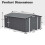 Birchtree BIRCHTREE 10x14FT Metal Garden Shed, Grey 10