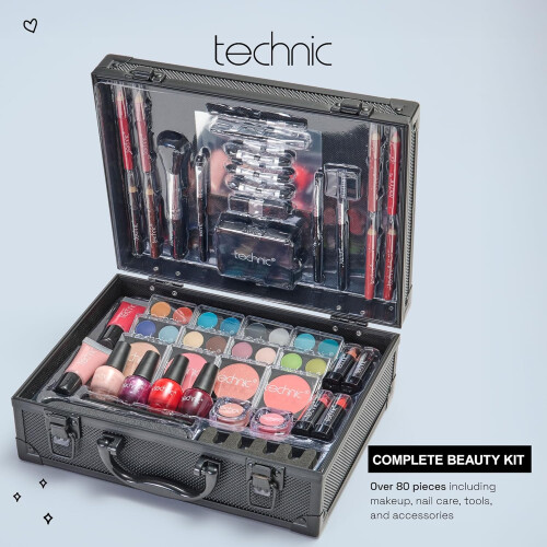 Portable Makeup & Nail Kit with 48 Pieces 1