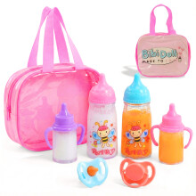BiBi Doll BiBi Doll Baby Dolls Accessories 7In1 Magic Milk Juice Bottles Dummies Carry Bag