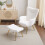 Living And Home Accent Chair with Footstool Set 1