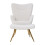 Living And Home Accent Chair with Footstool Set 4