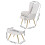 Living And Home Accent Chair with Footstool Set 6