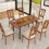 ELECWISH Extendable Dining Table With Storage 110-150cm 8