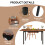 ELECWISH Extendable Dining Table With Storage 110-150cm 5